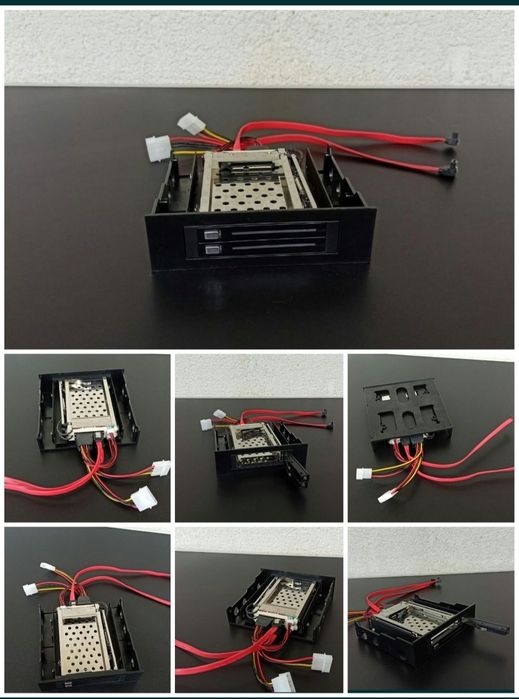 Rack mobil dublu HDD SATA 2.5 card PCI seagate piese calculator retea