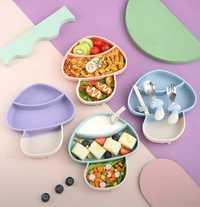 Силиконовые посуда набор для детей