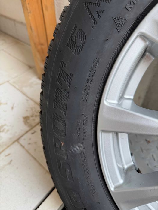 Джанти Borbet 16", 5х112, 7J ET38 Audi, VW, Skoda, 215/60/16 DUNLOP