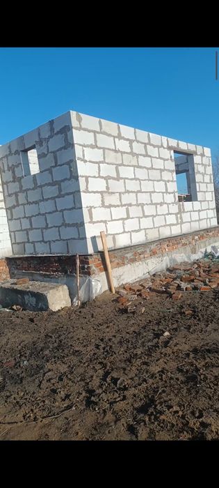 Кладка Газоблок перегородки кирпич черновой облицовка