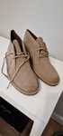Vand Clarks Desert Boots, noi, piele naturala si talpa din cauciuc nat