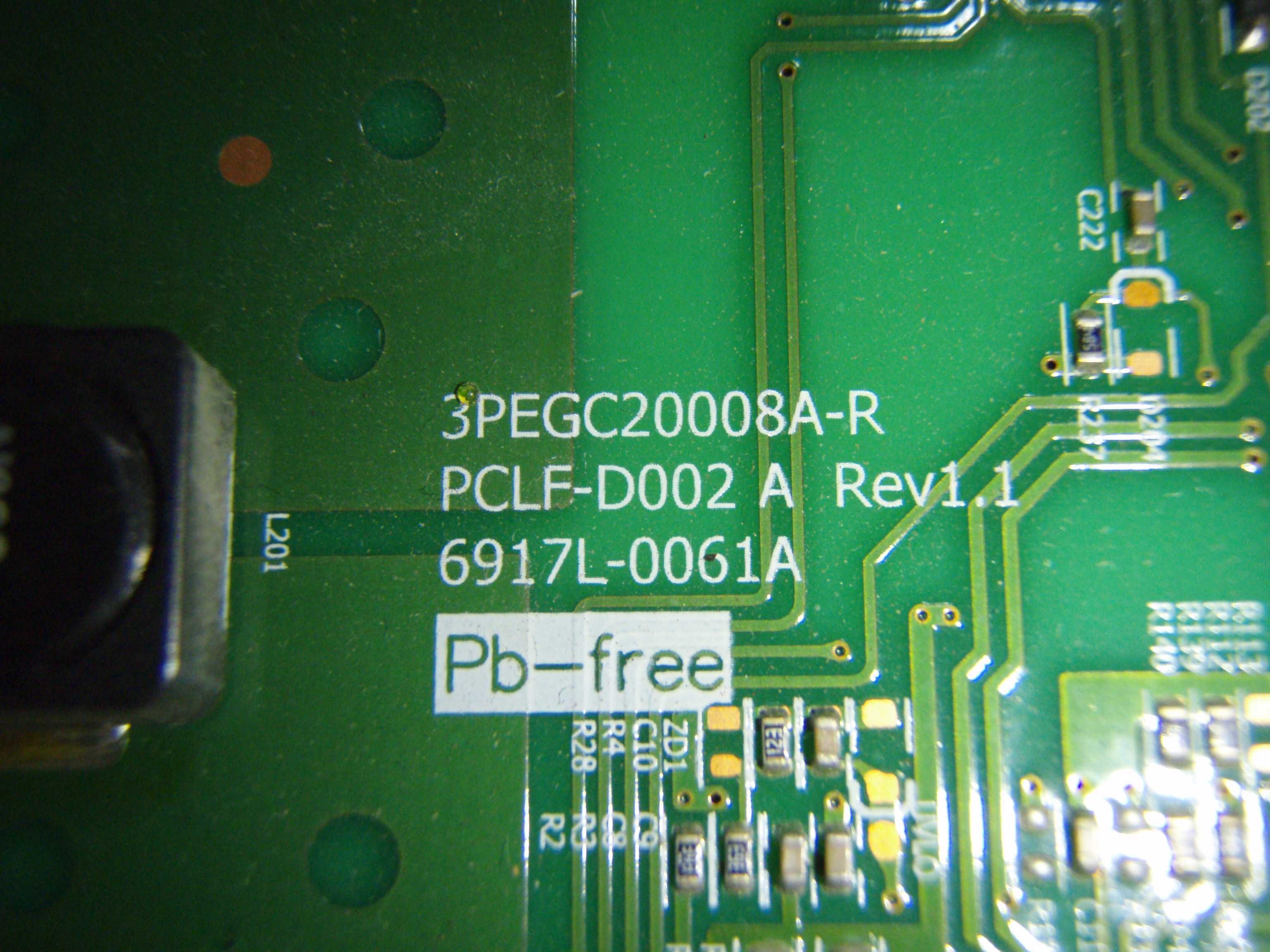 Driver LED 3PEGC20008A-R de pe Toshiba 43HL833G