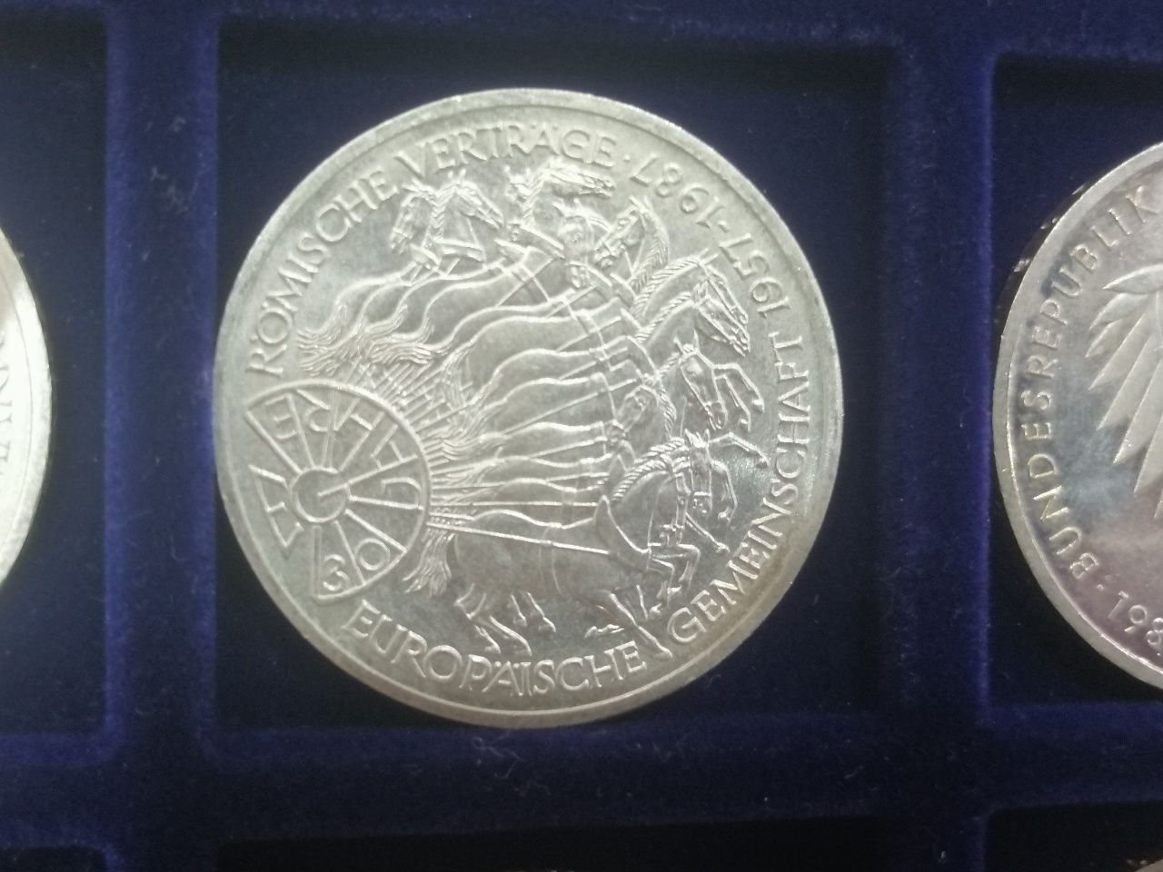 Лот немски сребърни монети 1987-97