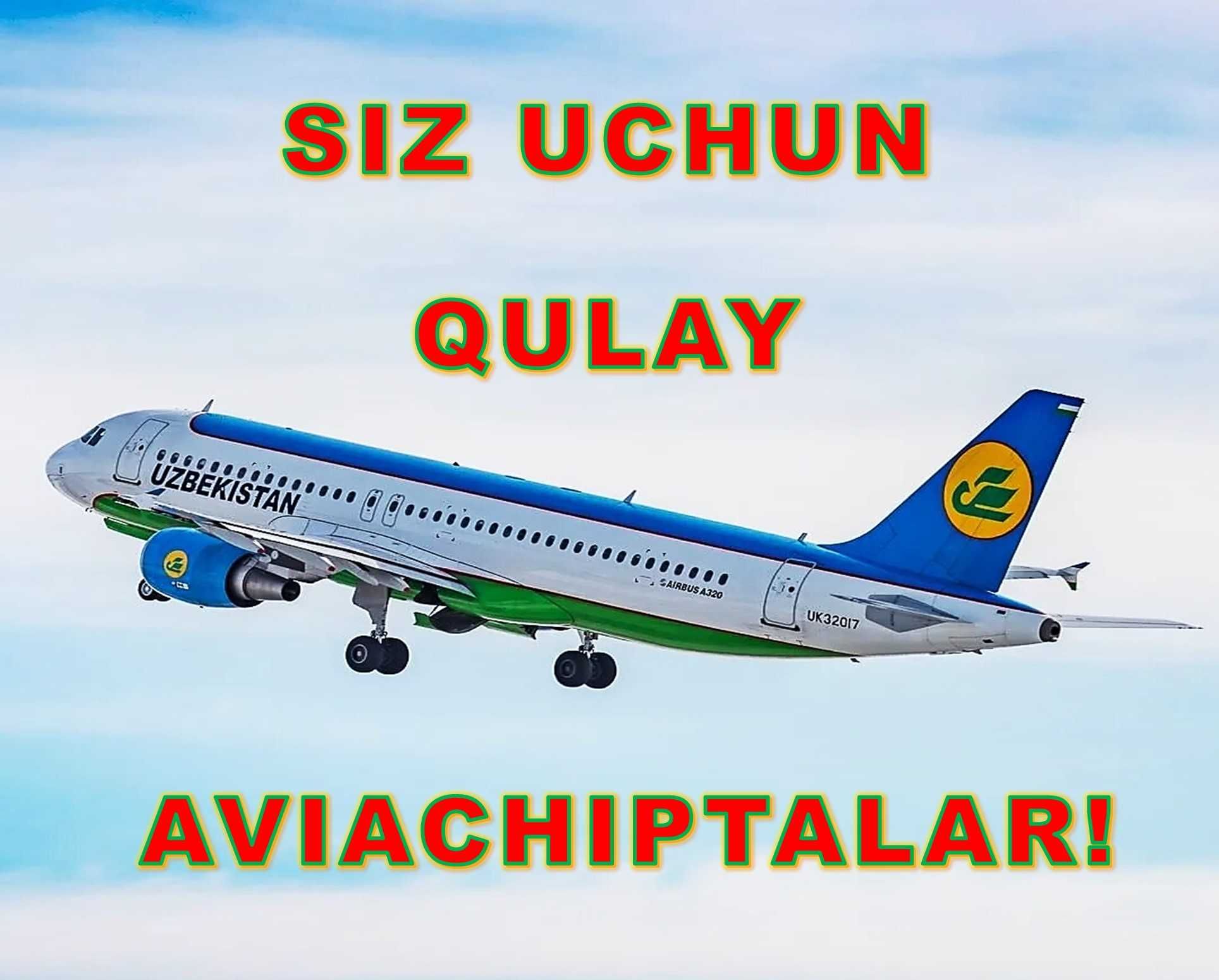 Qulay aviachipta (aviabilet) va temir yo'l chiptalar