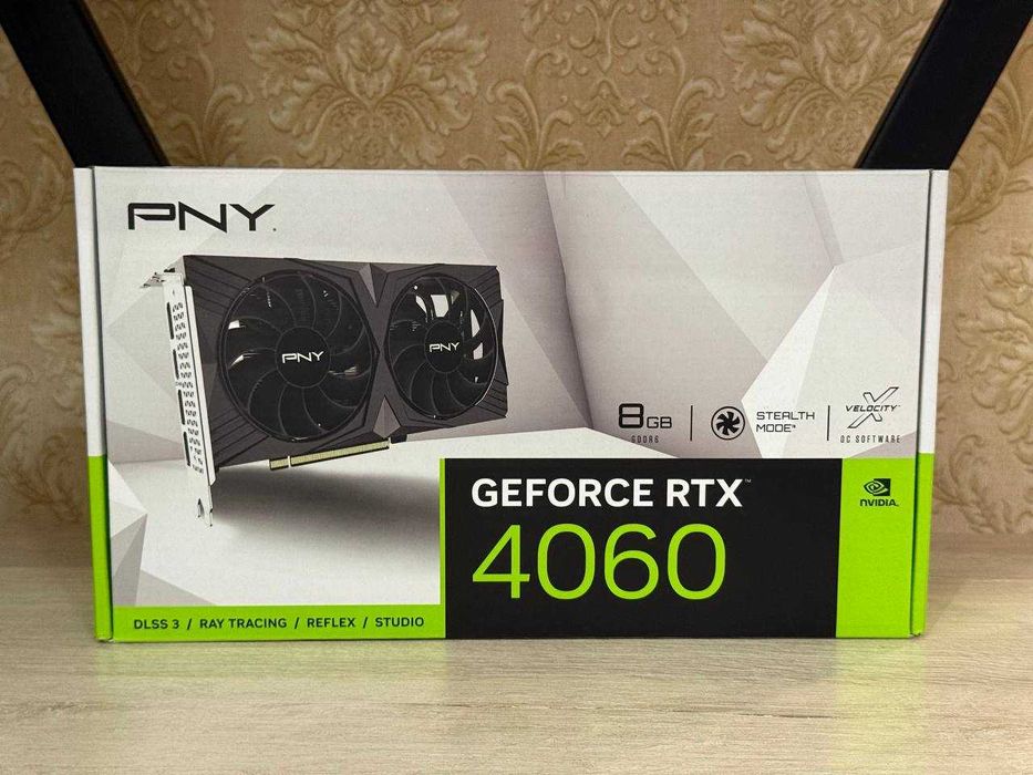 PNY RTX4060 8GB 128BIT GDDR6 Не Греется Не Шумит Пломба и Коробка Есть