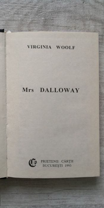 Virginia Woolf - Mrs. Dalloway, engleză, 1993, cartonată