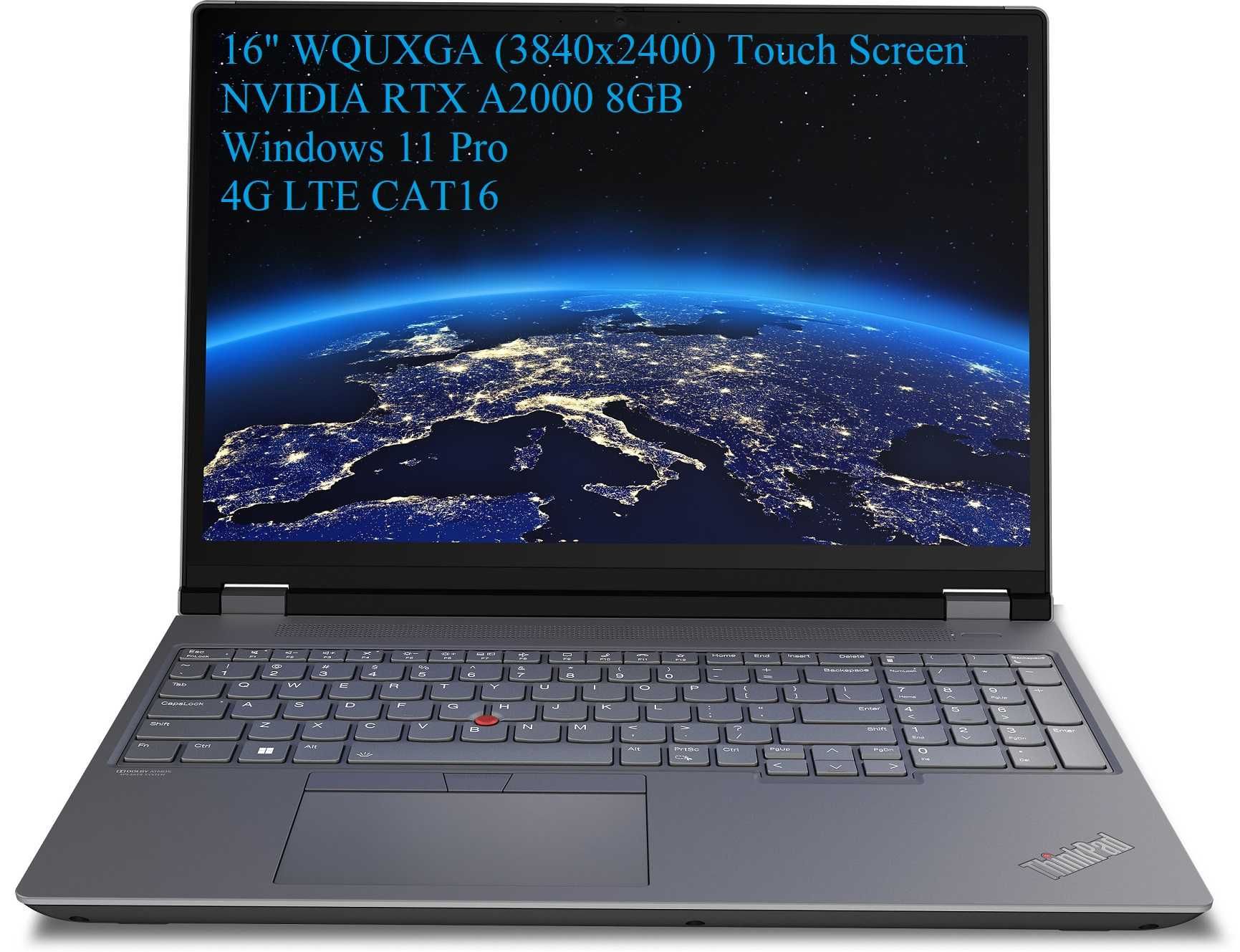 16" 4K тъч ThinkPad P16/ i7-12850HX /64GB /2TB SSD/ RTX A2000/Win11Pro