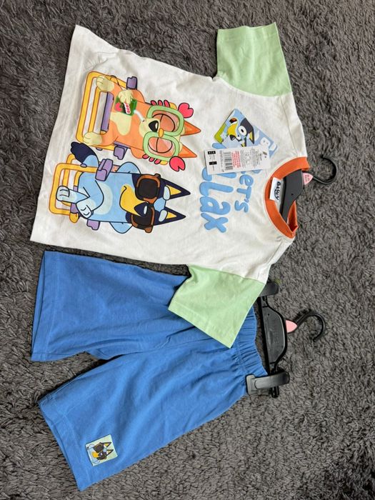 Pijama mărimea 92 Bluey nou cu etichetă Fred&Flo