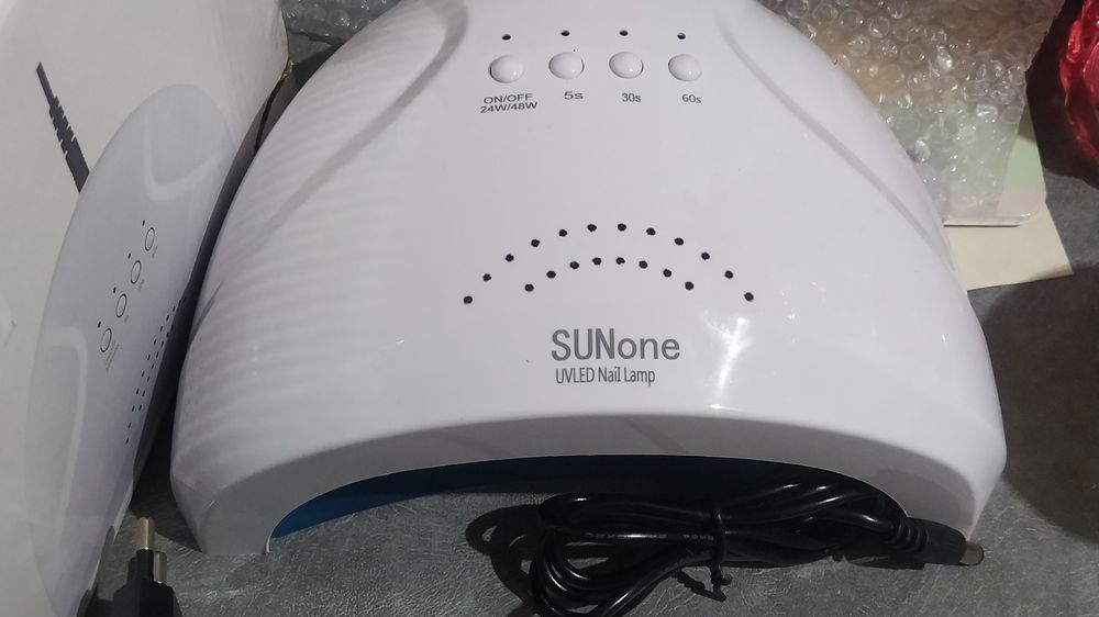 Лампа для маникюра+ гели+ матовый топ