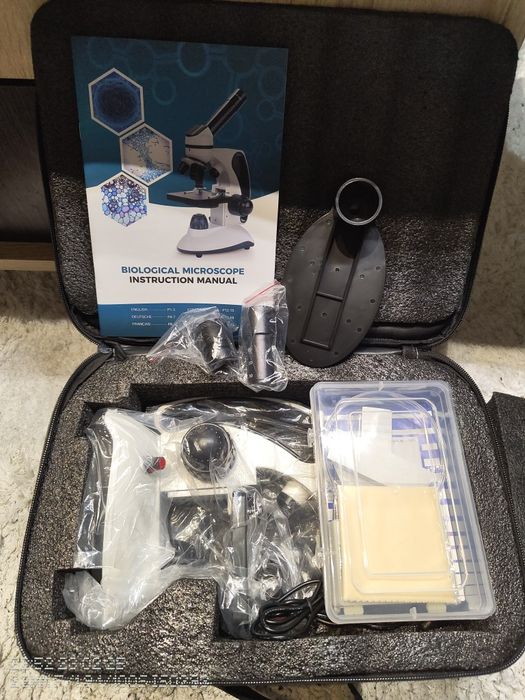 Kit Microscop BNISE Kids 40X-2000X Magnificare cu Diapozitive