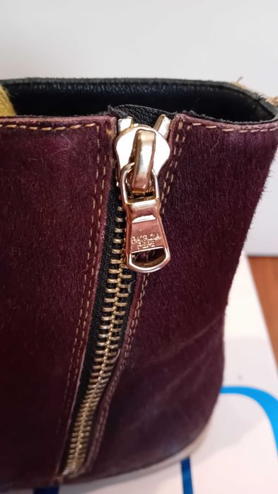 кецове Patrizia Pepe, естествена кожа, кожа с косъм