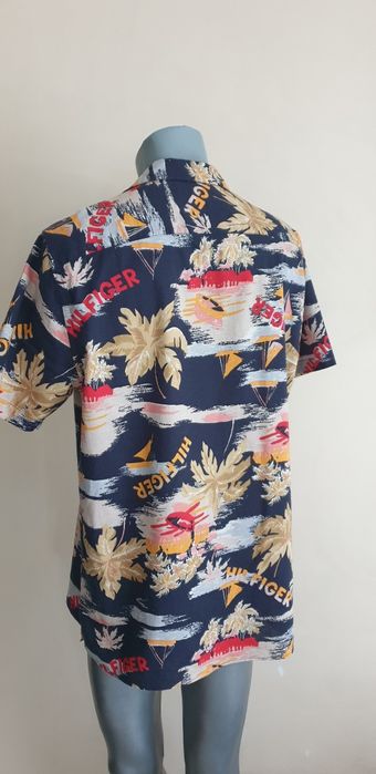Tommy Hilfiger Cotton/ Len Mens Size L ОРИГИНАЛ! Мъжка Ленена Риза!