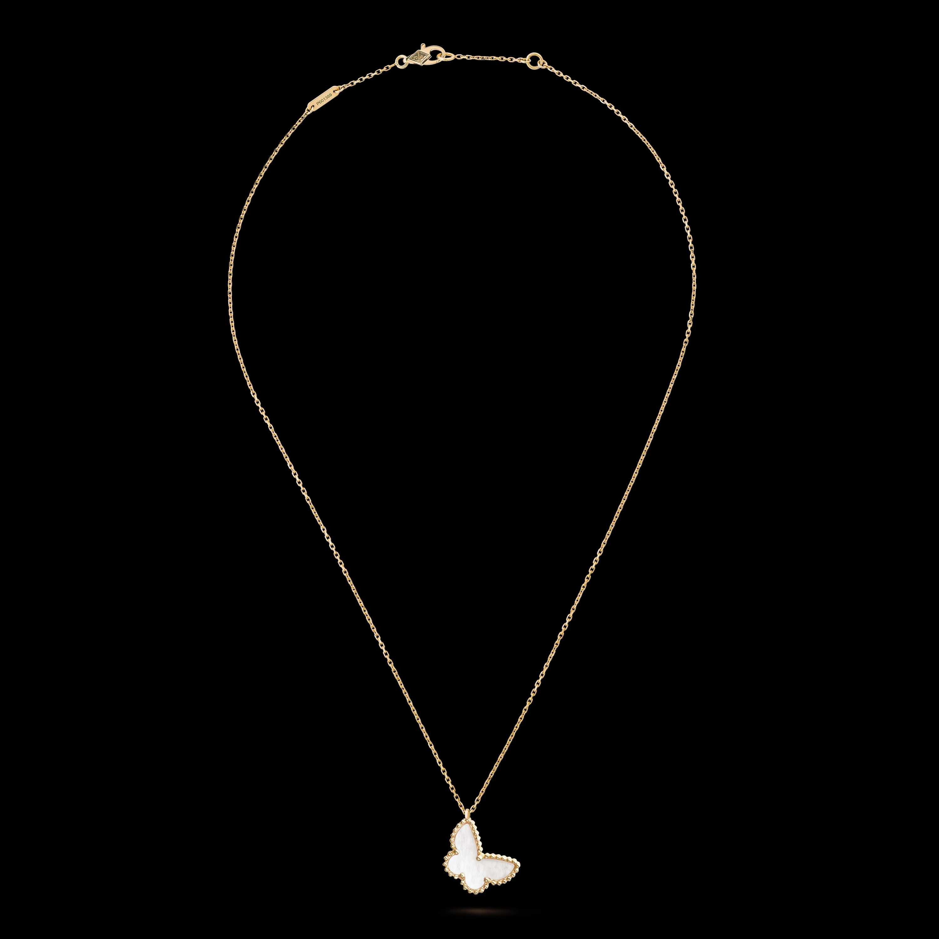 Van Cleef & Arpels VCA Sweet Butterfly Mother of Pearl Дамско Колие