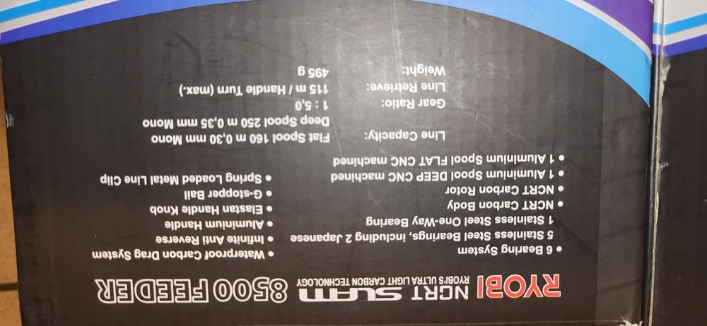 Mulinete Ryobi NCRT Slam Feeder 8500 ultra light