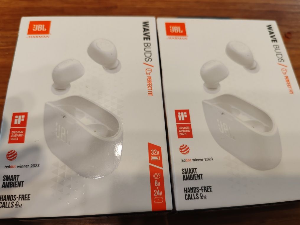 Casti audio in-ear JBL Wave Buds, True Wireless, Bluetooth, Alb