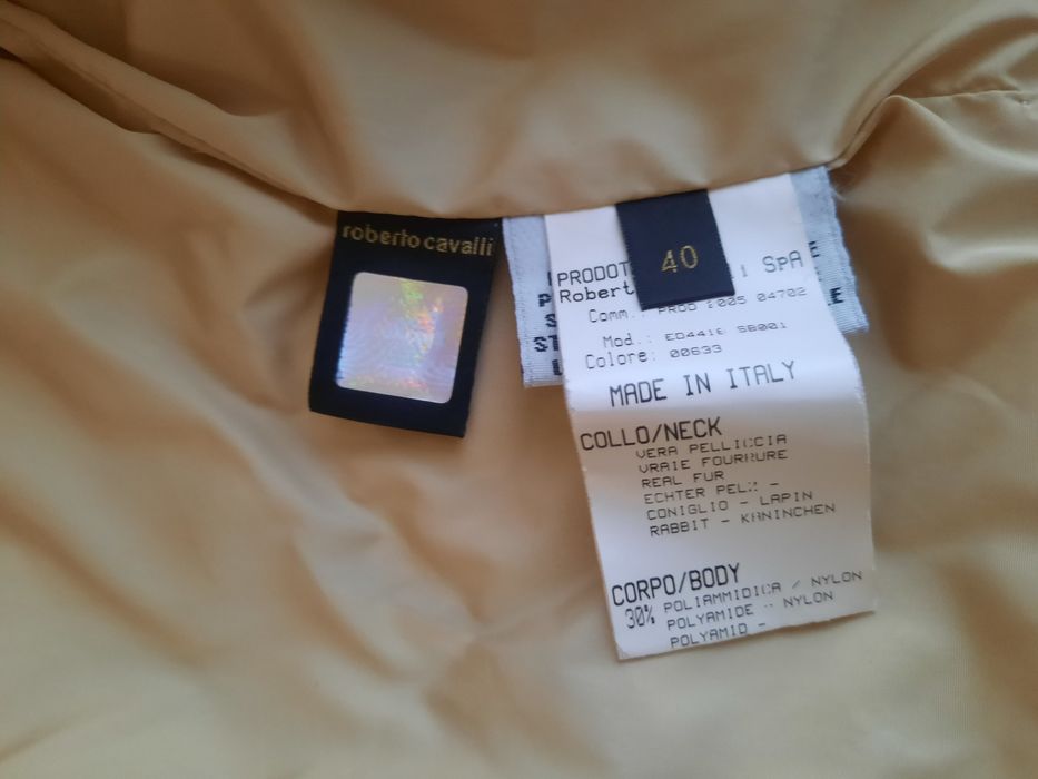 Оригинално, златно яке Roberto Cavalli