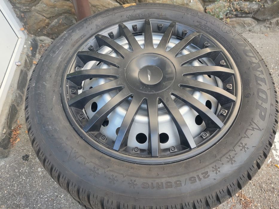 Jante R16 5x114.3 + Dunlop Winter Sport 5 215/55 93H M+S