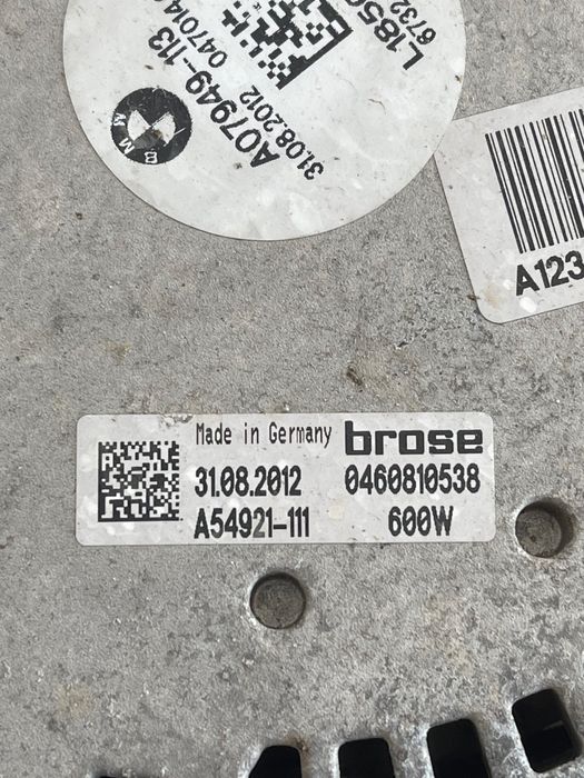 Electroventilator BMW 5 VI Gran Turismo F07 2009 - 2017 2.0 520 d N47