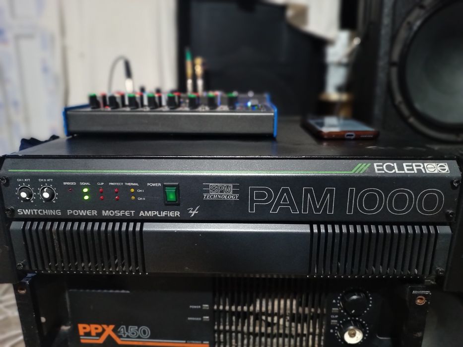 Putere audio  amplificator Ecler PAM 1000 , Putere 1020W/8ohm