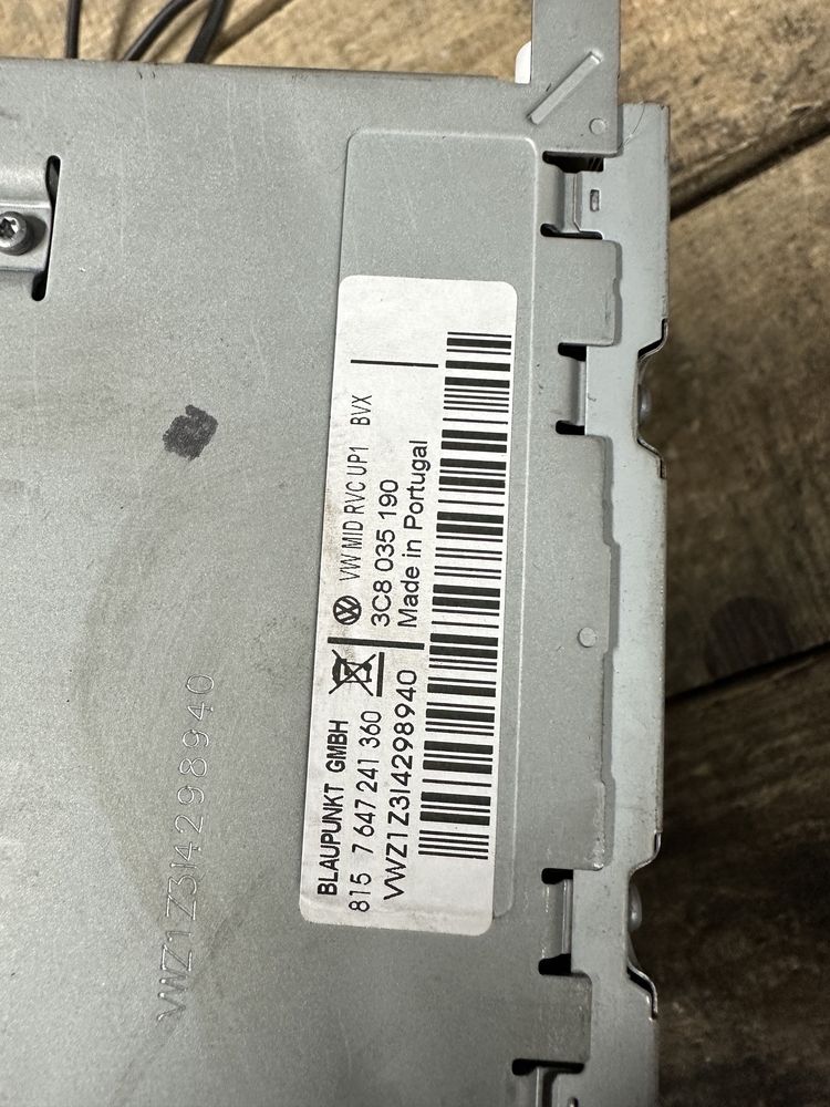 Оригинална медия VW двоен дин работи Golf Passat TOURAN 3c8035190