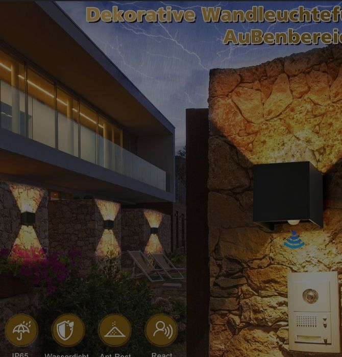 Aplica de perete cu senzor de miscare 12W