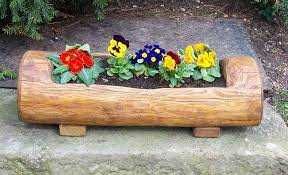 Mobilier de gradina din lemn masiv  bustean