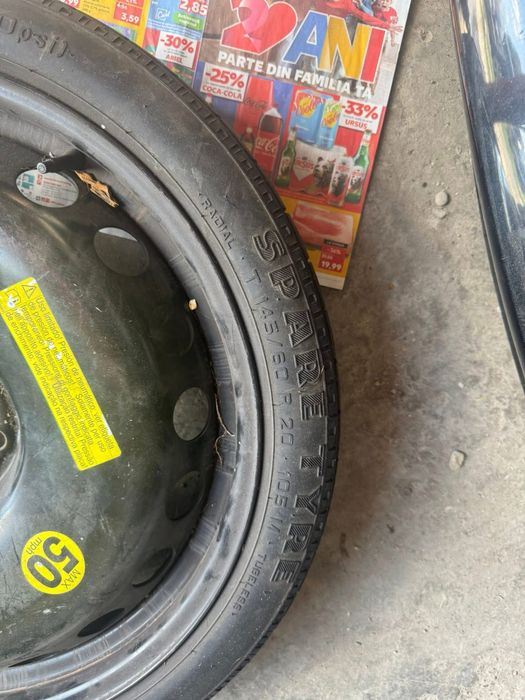 Roata rezerava slim 5X122 145 60x20 audi a6c7 A7