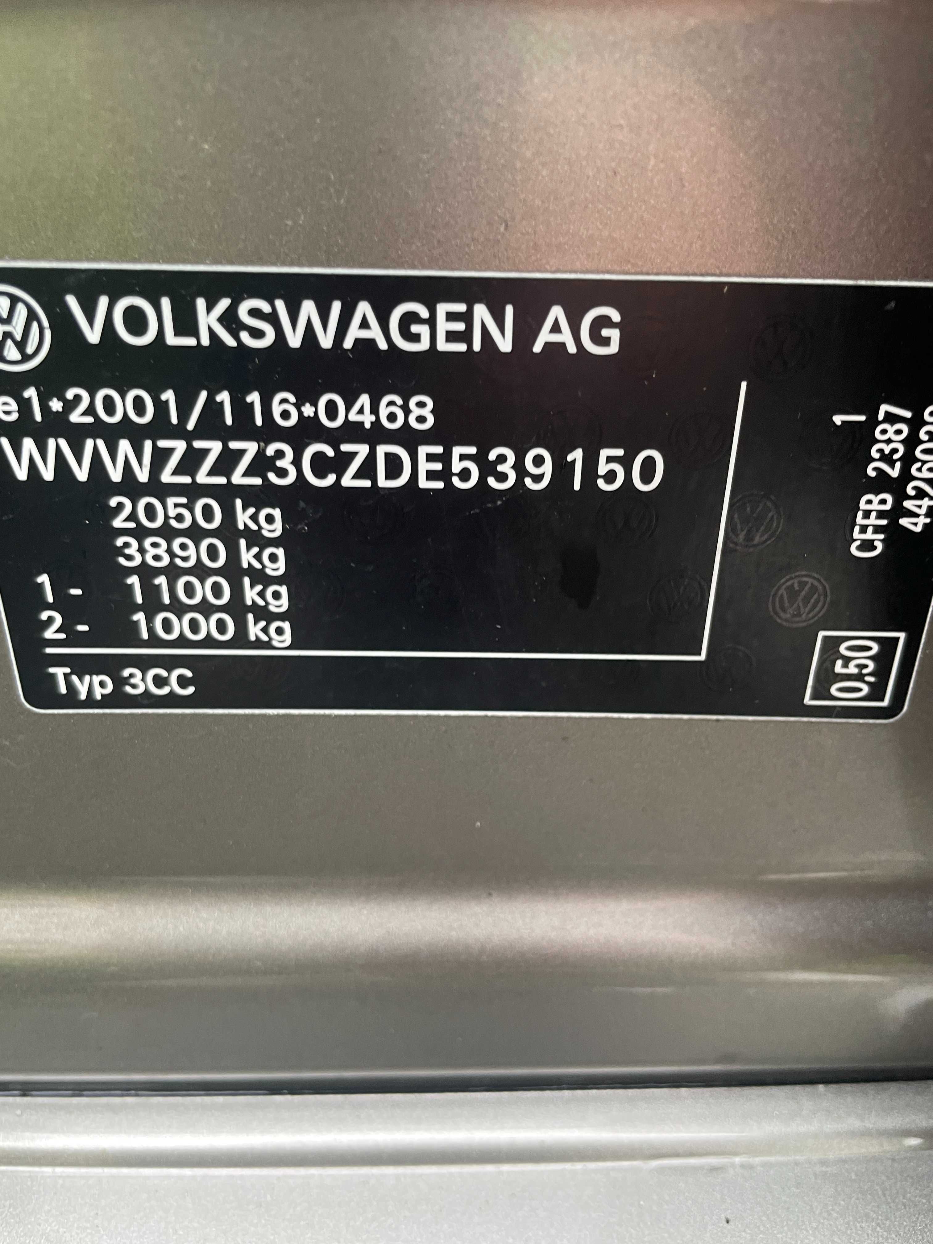 vw passat cc 2013