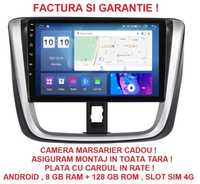 Navigatie Toyota Yaris Vios din 2014 - 2018 , Garantie 2GB 4GB 8GB RAM