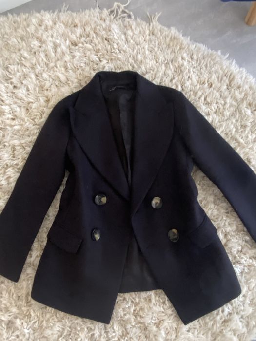 Palton stil sacou zara