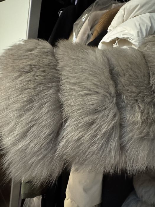 Haina din blana naturala de vulpe argintie marimea 38