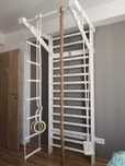 Spalier Gimnastica 230x80 cm, Alb, 14 Bare - M8230CLA