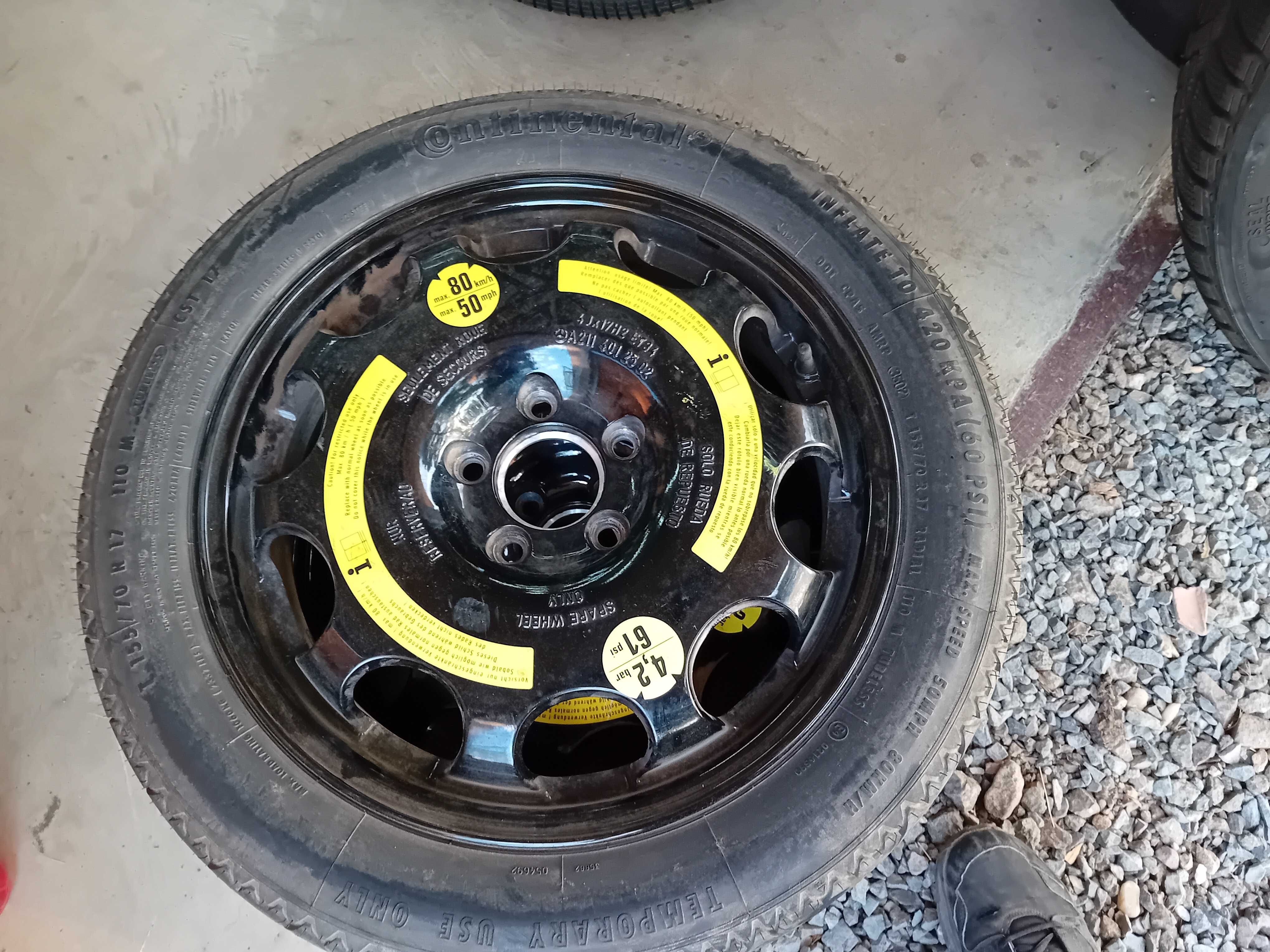 1бр.гума патерица 155 70 17 4JX17,ET34,5X112