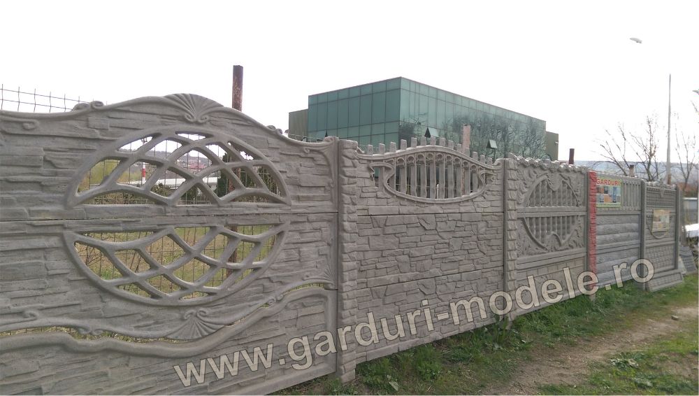Gard beton durabil din placi/ panouri.Transport in Neamț și toată țara