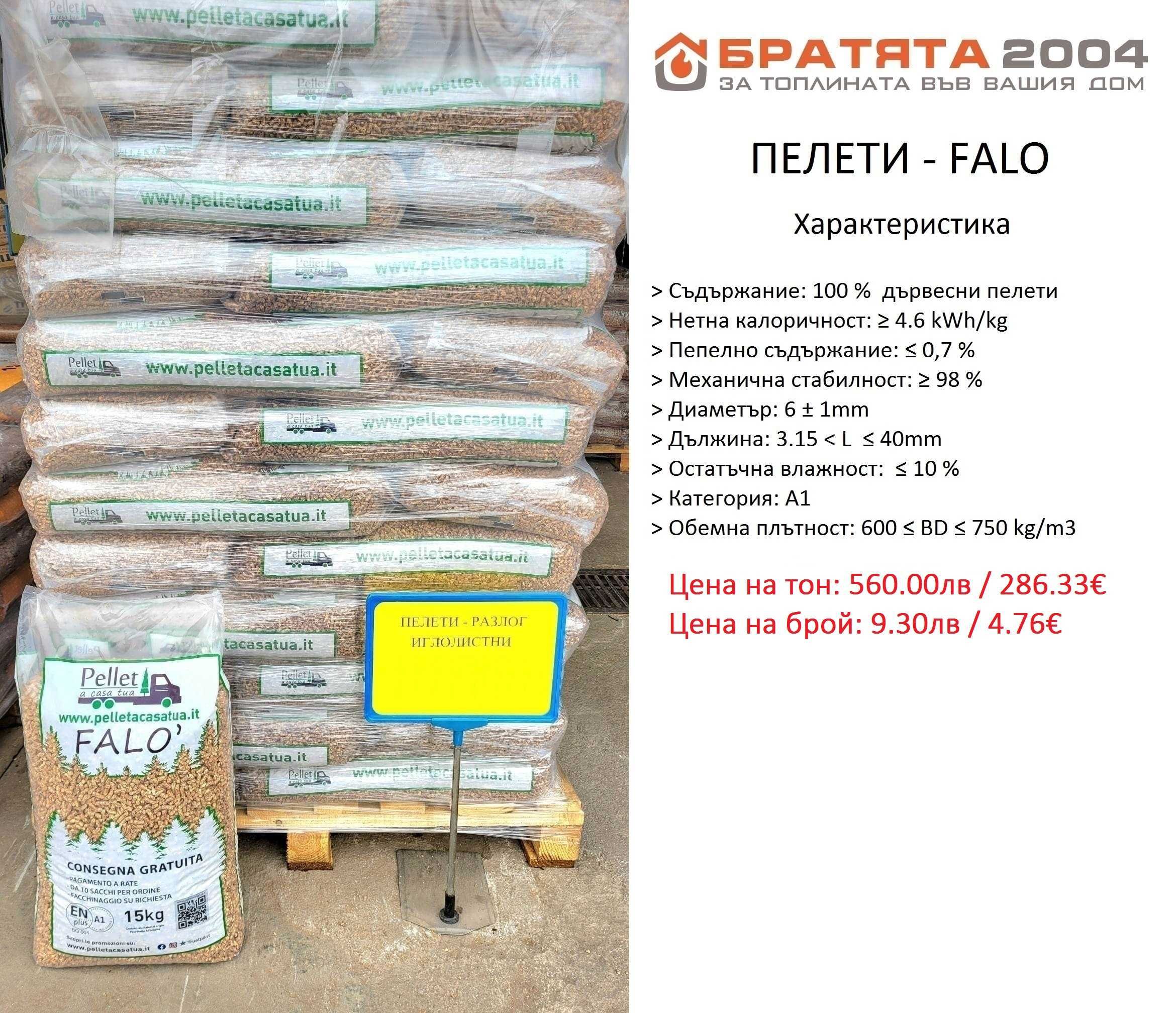 Пелети Велинград от БРАТЯТА 2004 и още десет др. вида пелети!