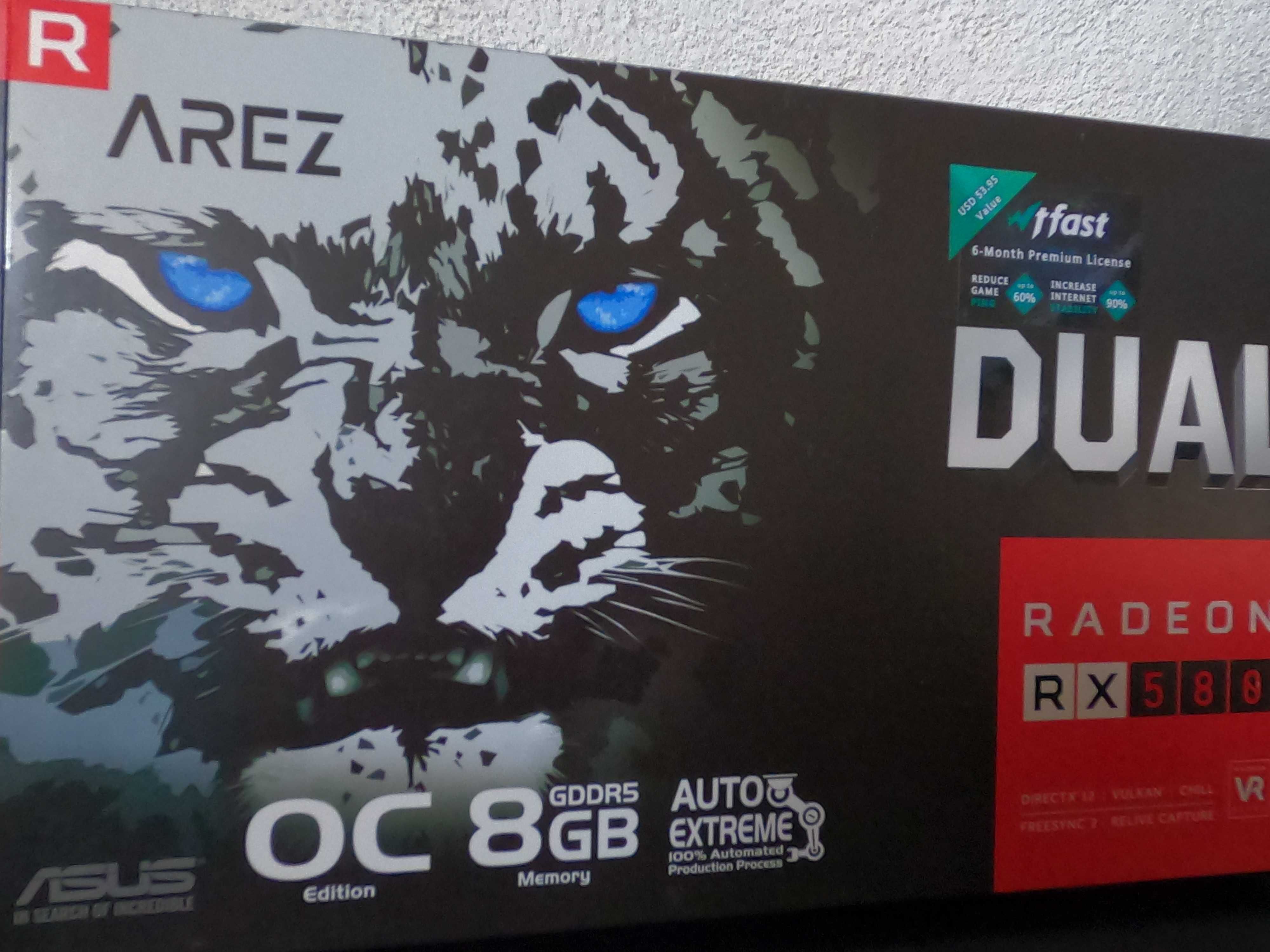 Placa video Asus Radeon RX580 OC, 8GB GDDR5, 252-bit