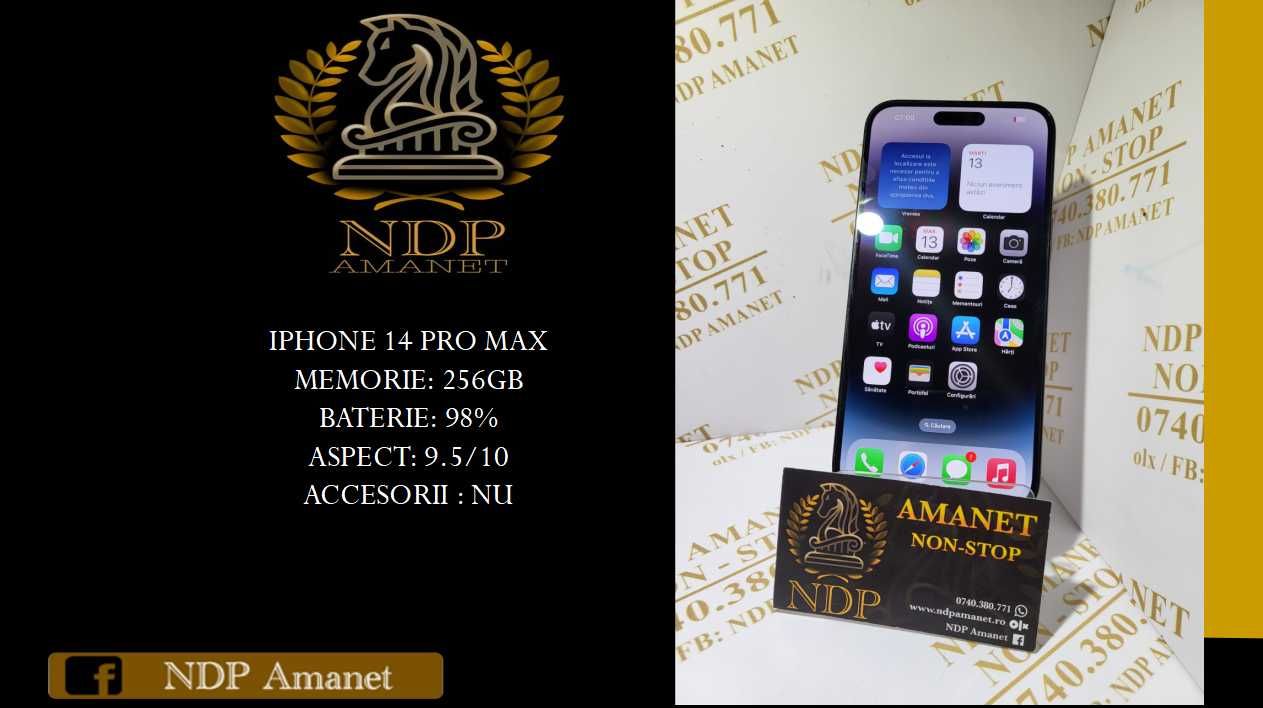 NDP Amanet Calea Mosilor 298 iPhone 14 Pro Max 256GB 98% (14511)