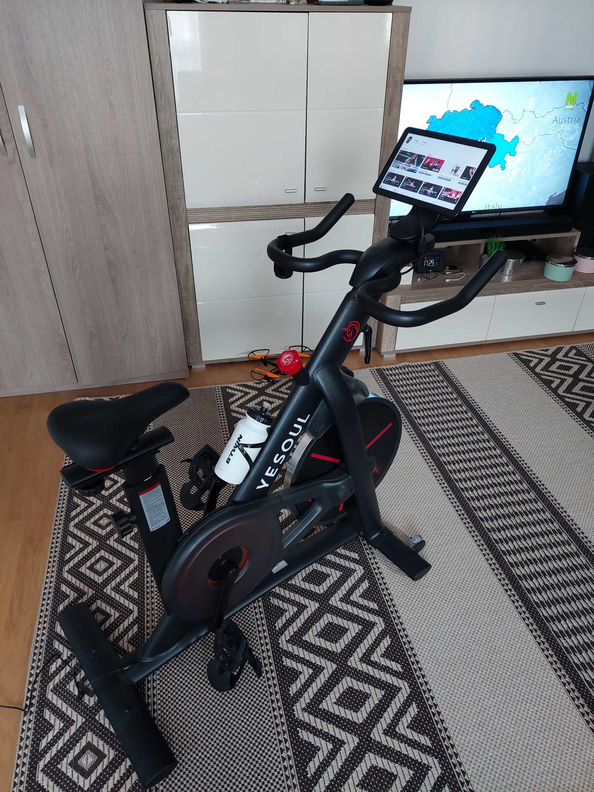 Bicicleta spinning smart Yesoul S3 Pro, rezistenta magnetica