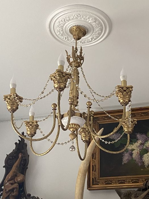 Candelabru/lustra/bronz masiv