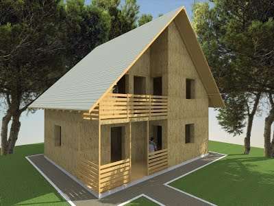 Kit casa lemn 120 mp