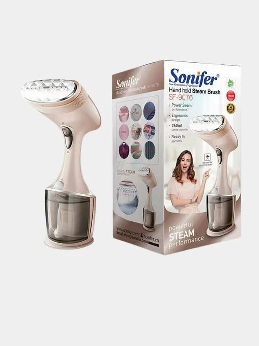 Отпариватель ручной Sonifer SF-9076, 2в1, нержавеющая сталь