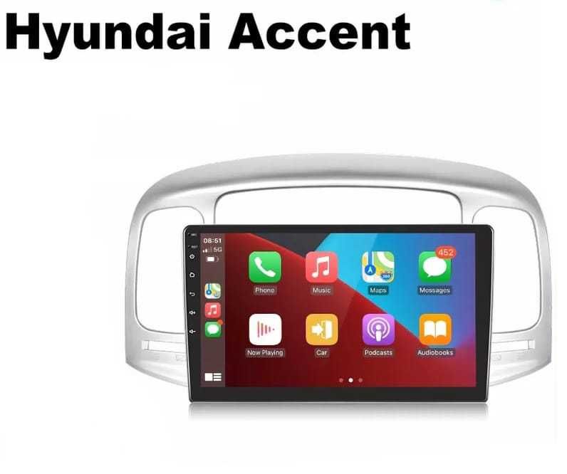 Navigatie Android Hyundai Accent Waze YouTube GPS USB casetofon