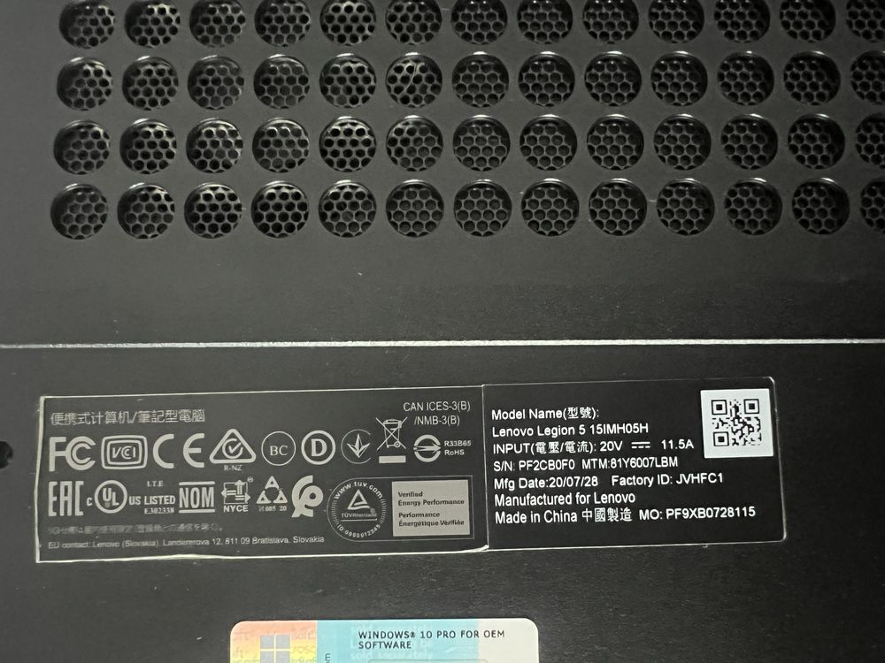 LENOVO Legion 5 15IMHO5H