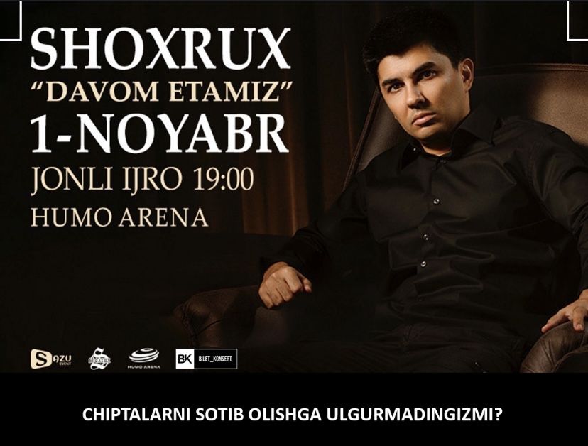Shoxrux bilet bor