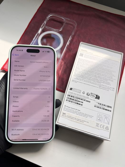 *GARANTIE* Apple iPhone 16 Pro Black Titanium (negru)