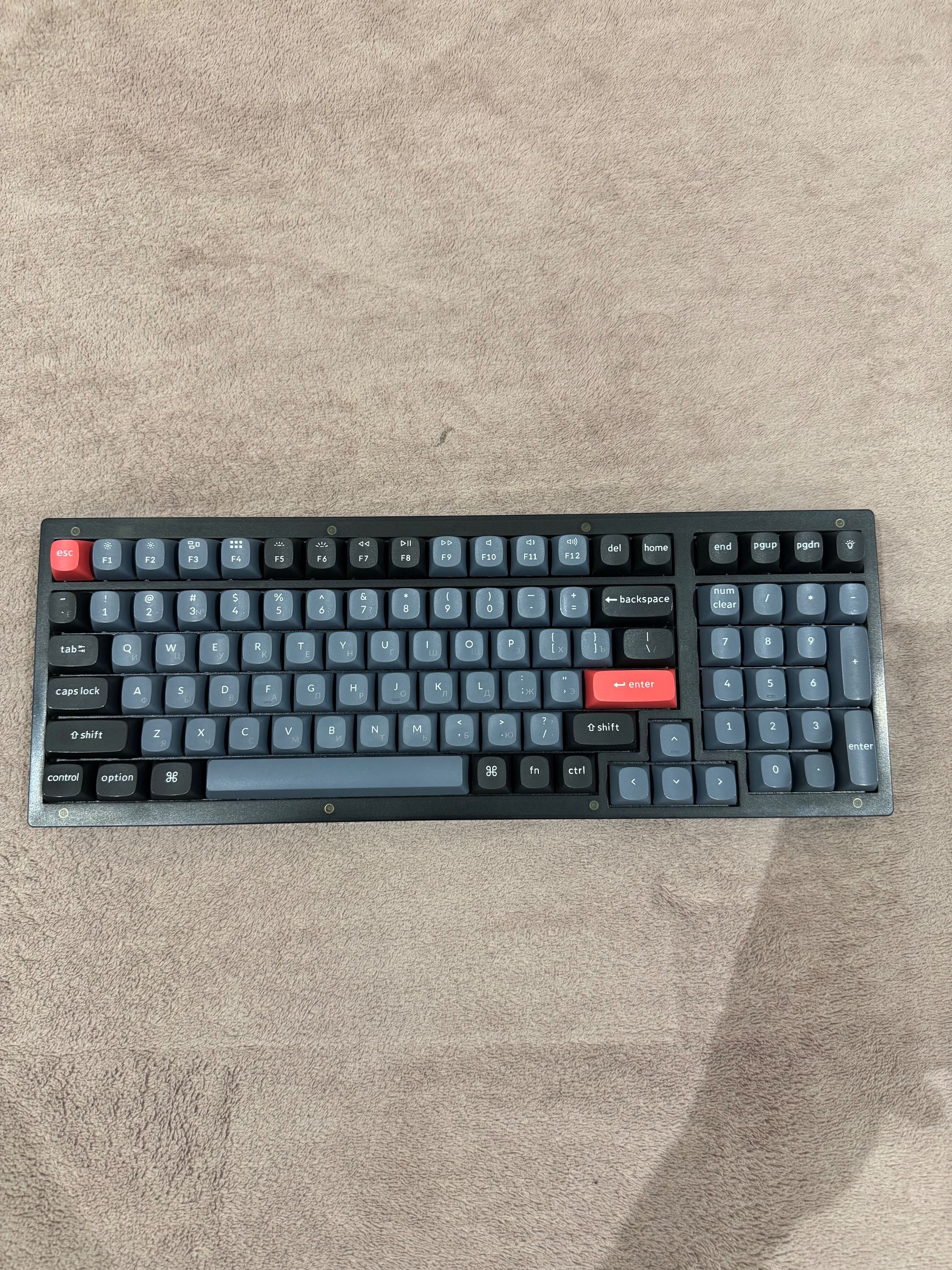 Keychron V5 Wired 100 Key Hot-Swap Kechrone K Pro Brown RGB Black