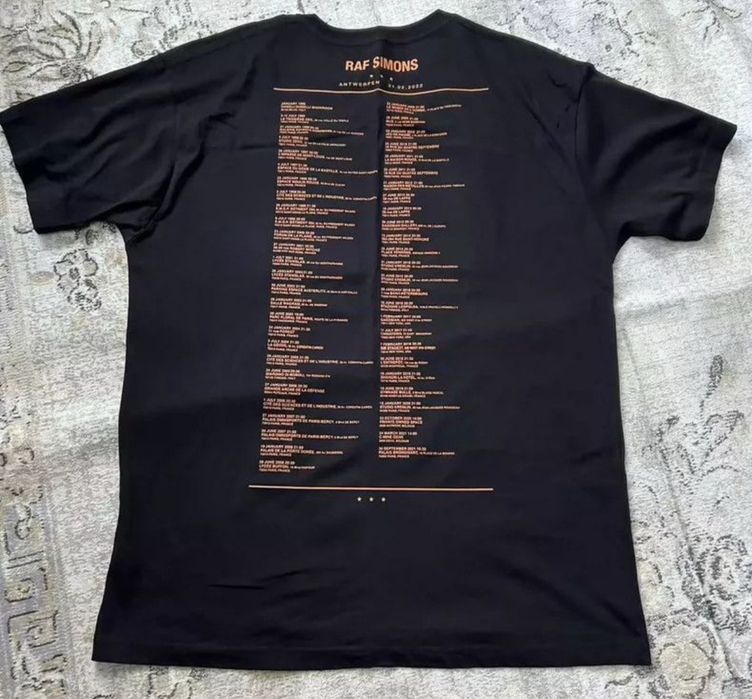 Raf Simons Tour Футболка