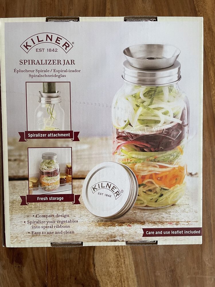 Spiralizator borcan pentru legume Kilner