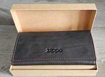 Vând portofel original Zippo Tri-Fold Pouch, piele naturală