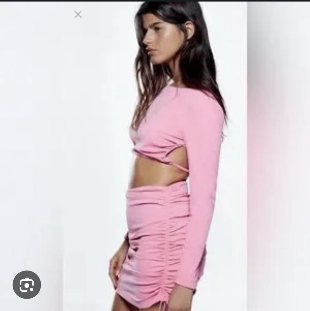 Розов сет от пола и топ ZARA